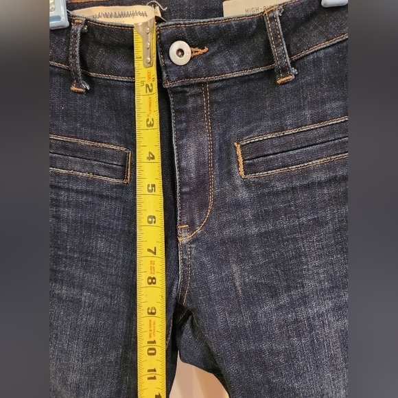 Pilcro by Anthropologie Zipper and Detail Ankle High Rise Skinny Jeans Sz 26 - Picture 7 of 12